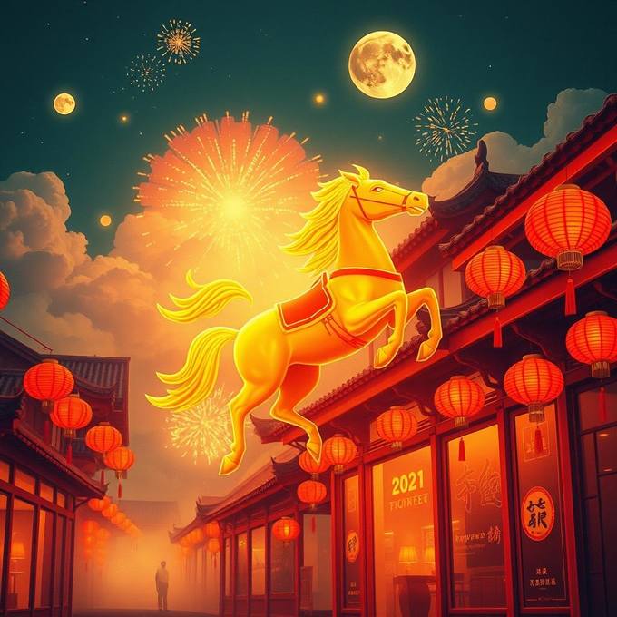 龙马迎春来