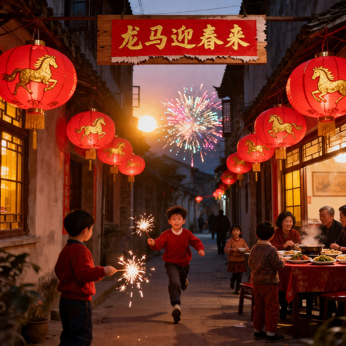 龙马迎春来
