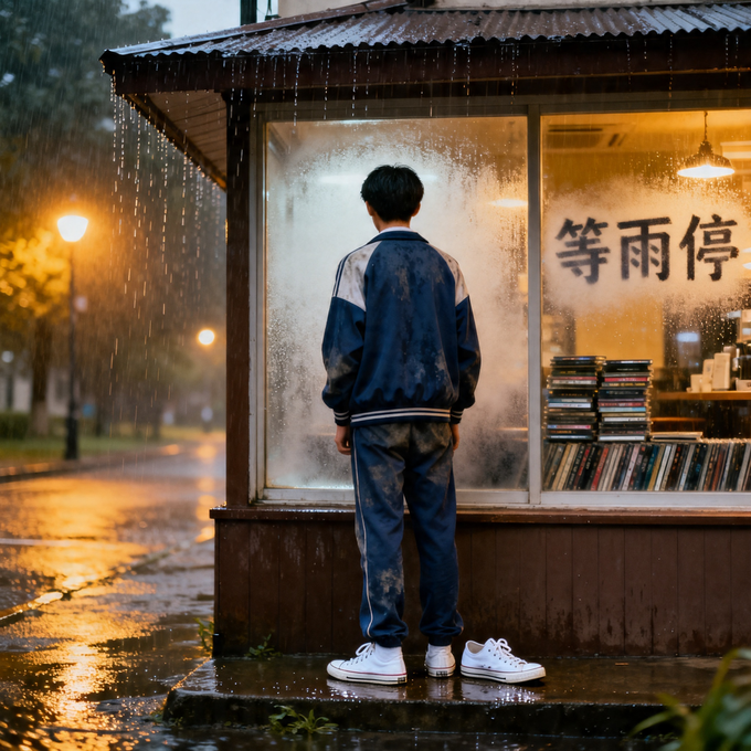 等雨停