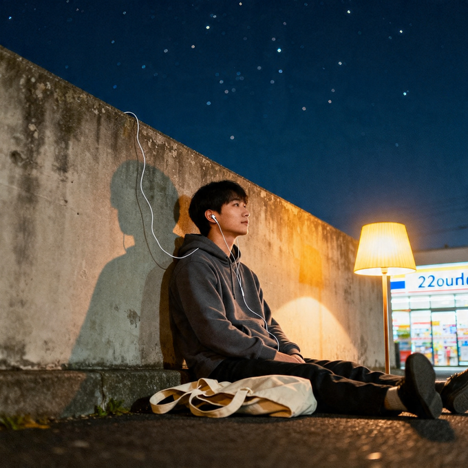 墨蓝色的夜