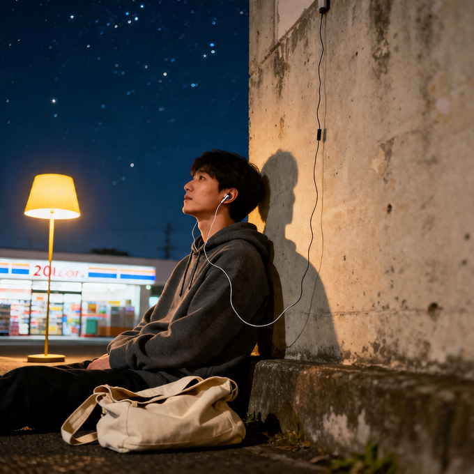 墨蓝色的夜