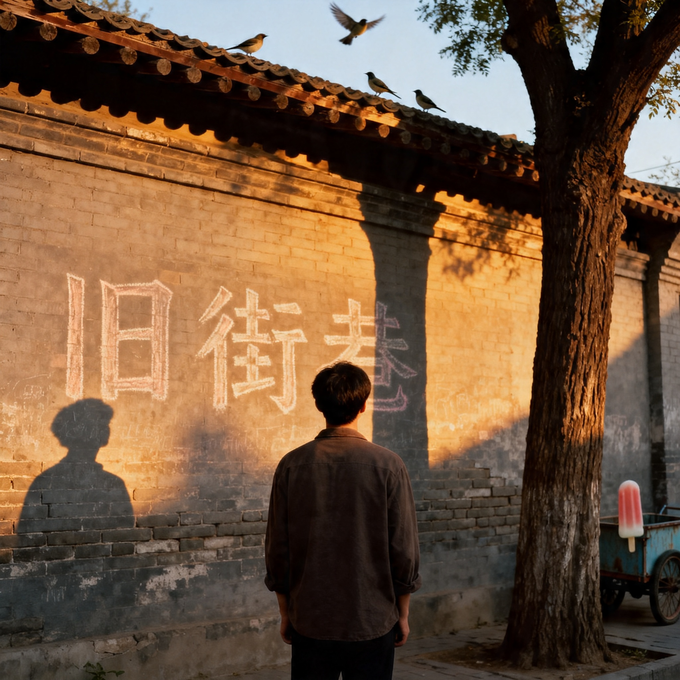 旧街巷的黄昏