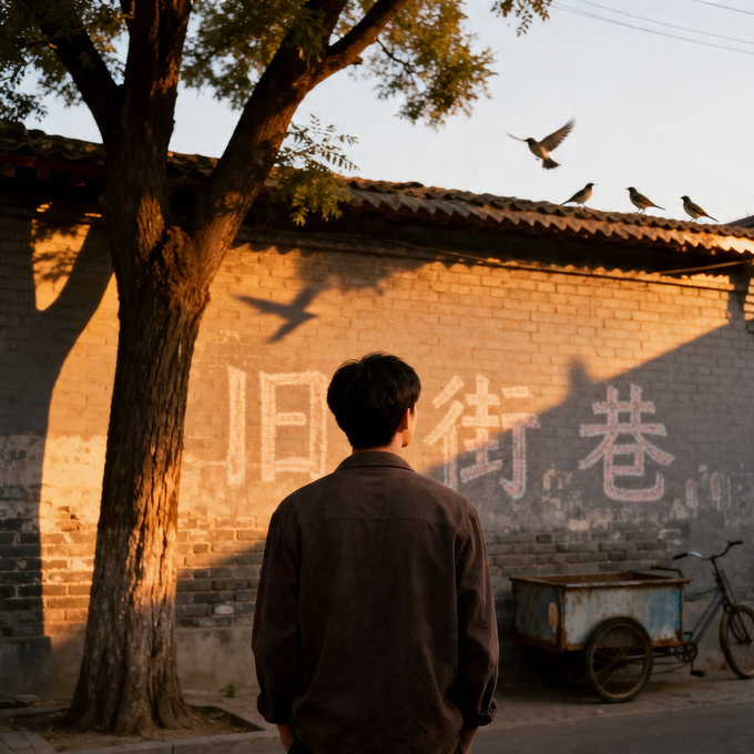 旧街巷的黄昏