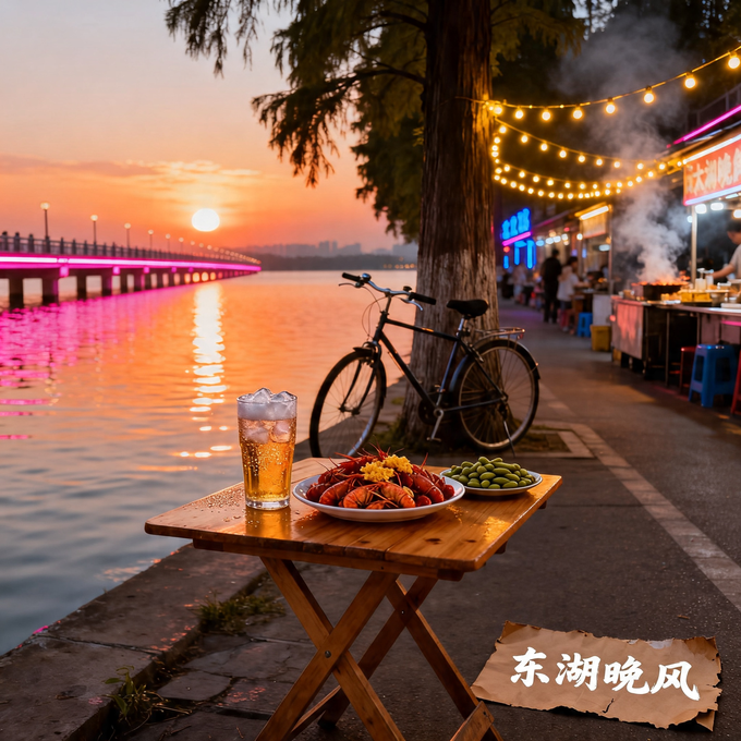 东湖晚风