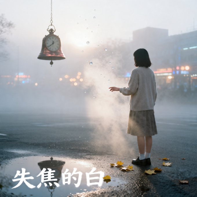 失焦的白
