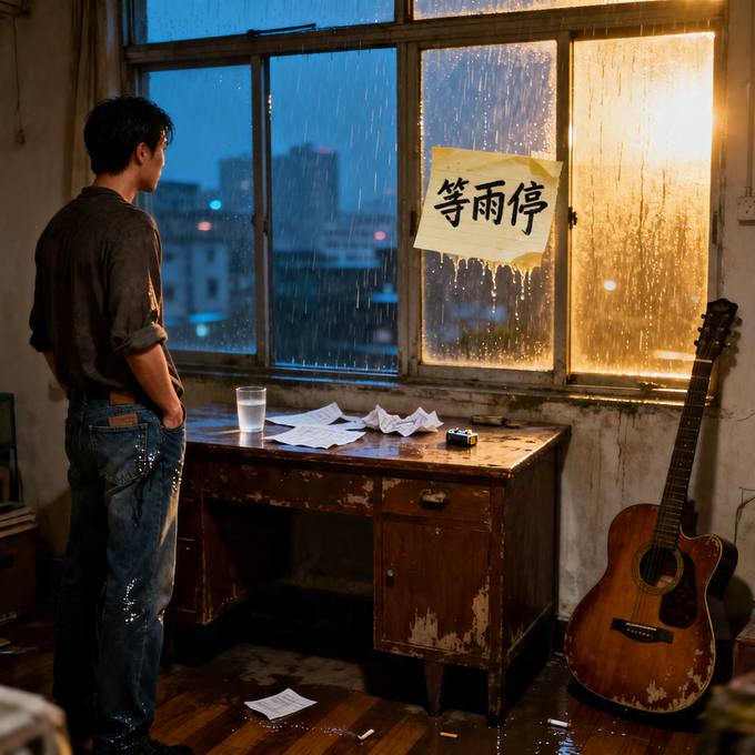 等雨停