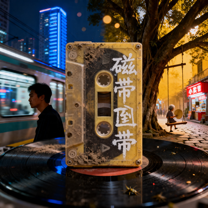 磁带倒带