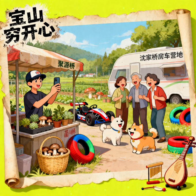 宝山穷开心