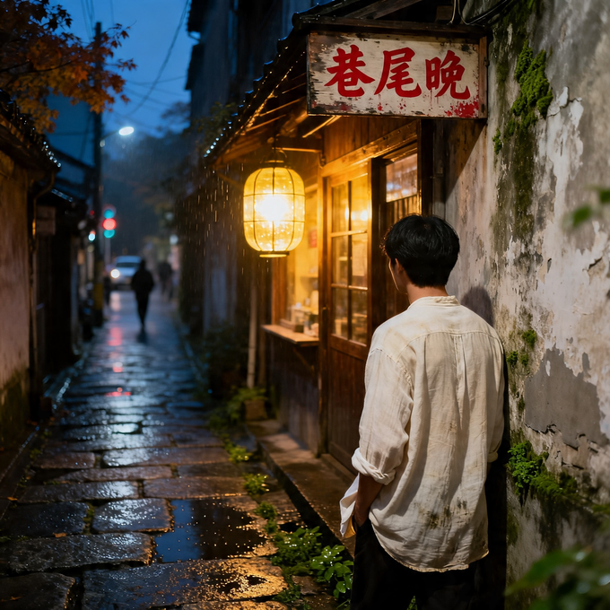 巷尾晚