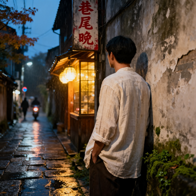 巷尾晚